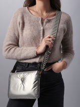 Cross Body Tas Doudoune Le voyage en panier Zilver doudoune AHP231-vue-porte